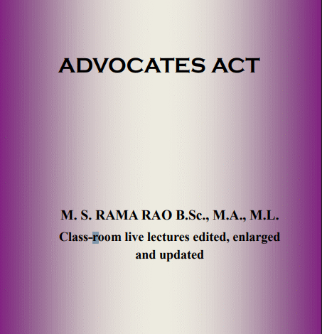 Download the Book: ADVOCATES ACT Download the Book: ADVOCATES ACT